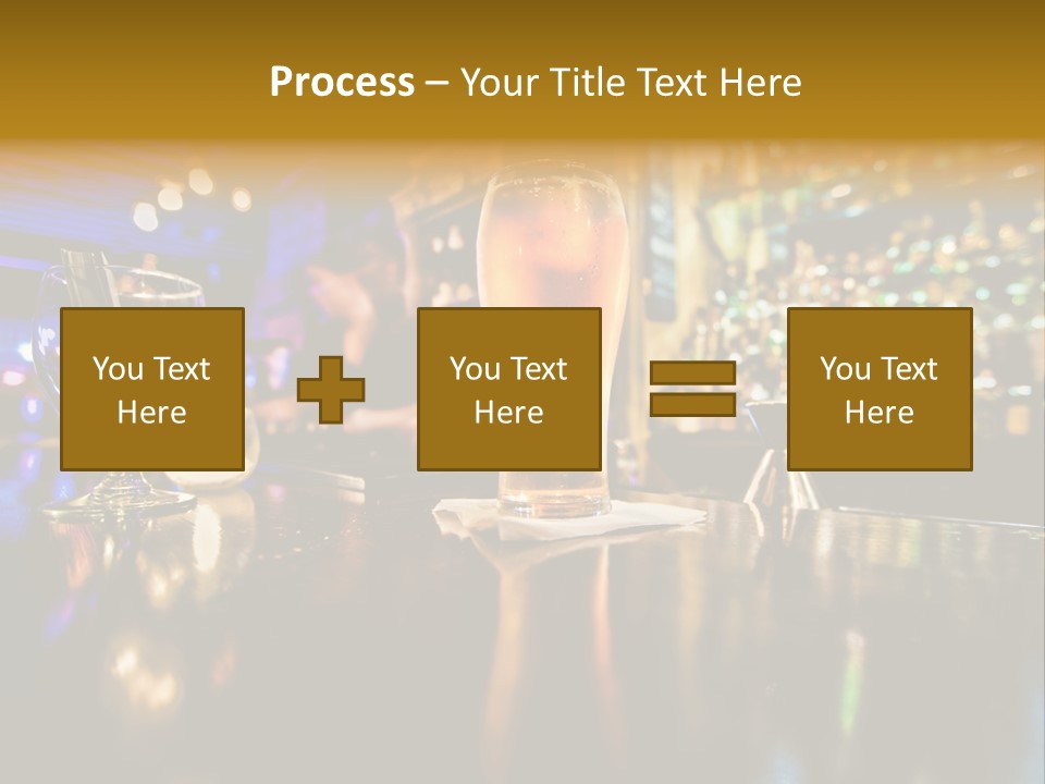 A Glass Of Beer Sitting On Top Of A Table PowerPoint Template