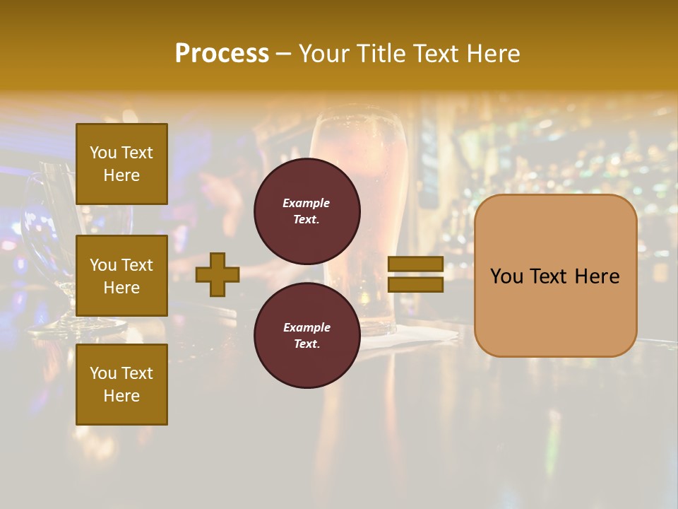 A Glass Of Beer Sitting On Top Of A Table PowerPoint Template