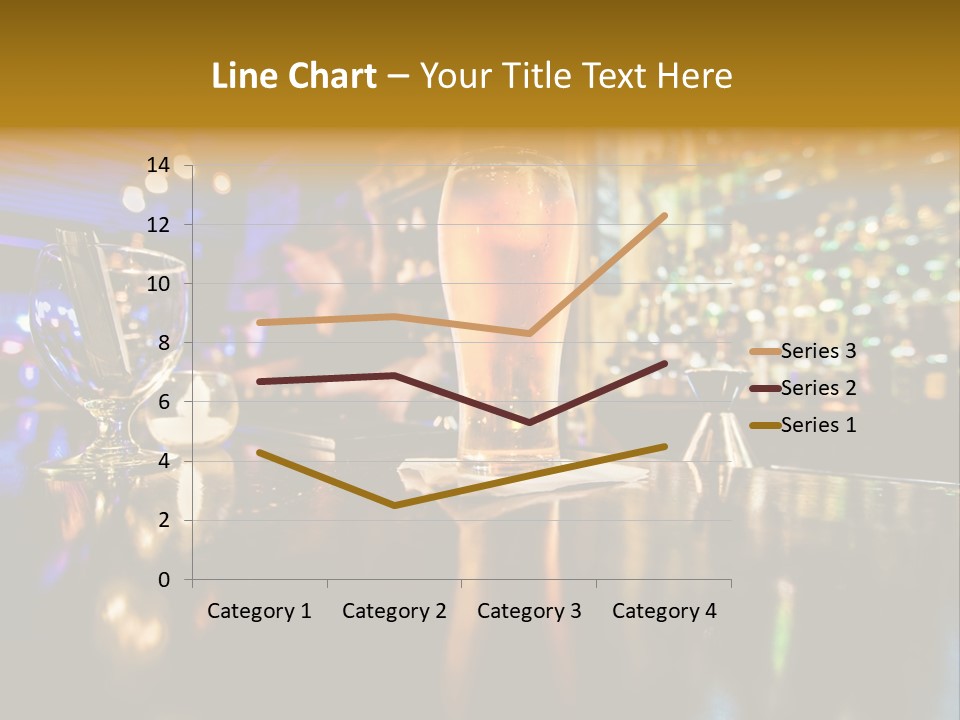 A Glass Of Beer Sitting On Top Of A Table PowerPoint Template