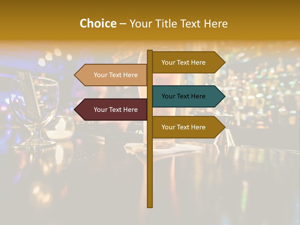 A Glass Of Beer Sitting On Top Of A Table PowerPoint Template
