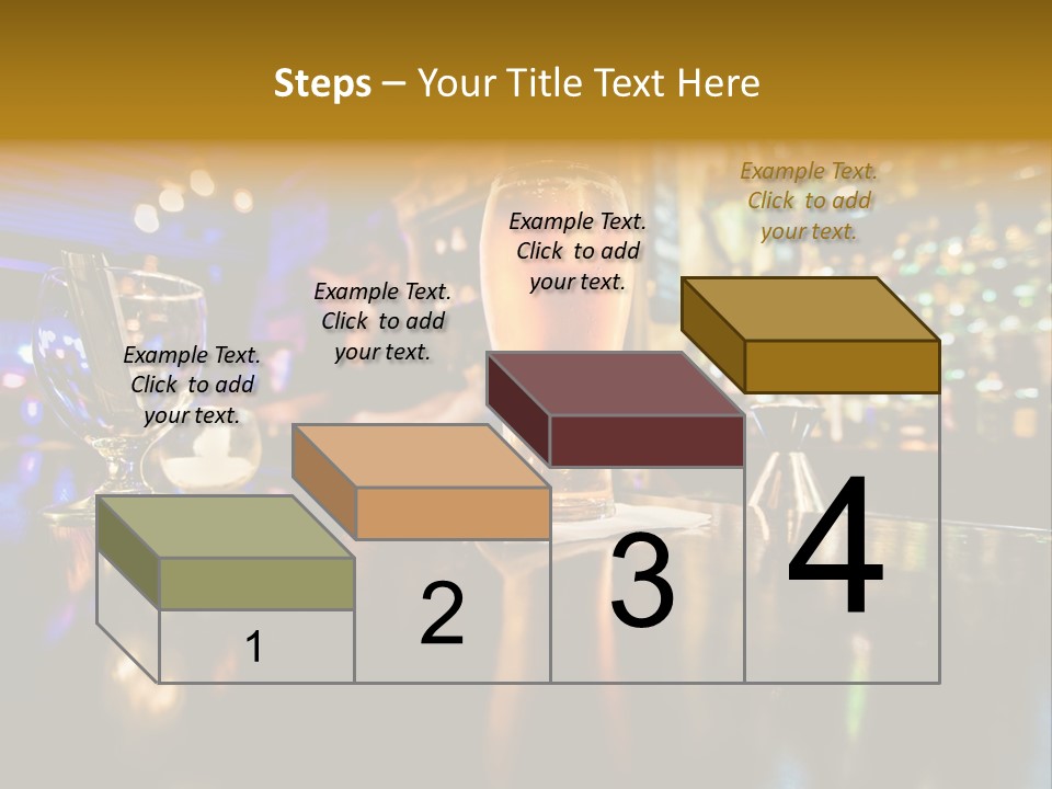 A Glass Of Beer Sitting On Top Of A Table PowerPoint Template