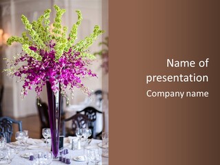 Elegant Floral Decoration PowerPoint Template