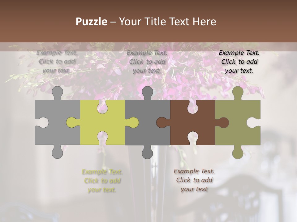 Elegant Floral Decoration PowerPoint Template