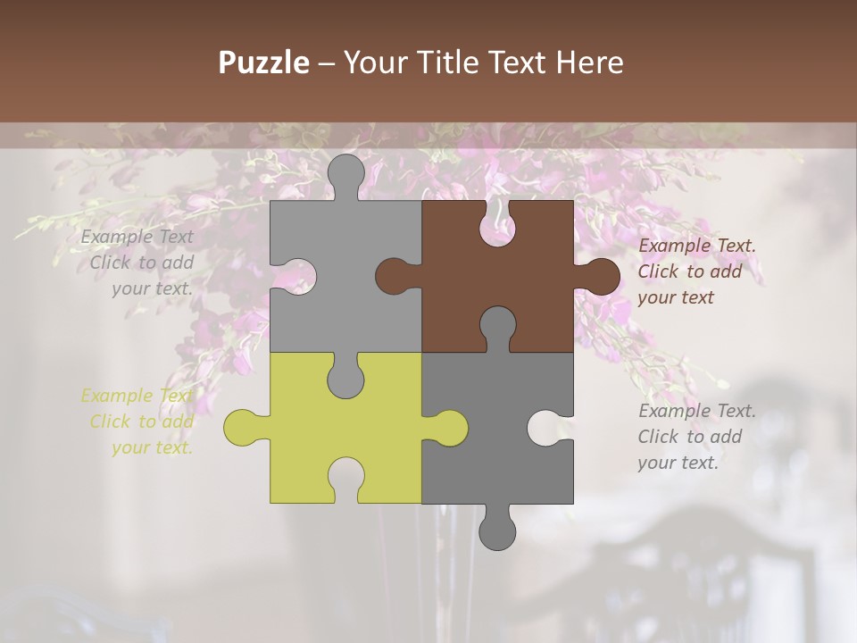 Elegant Floral Decoration PowerPoint Template
