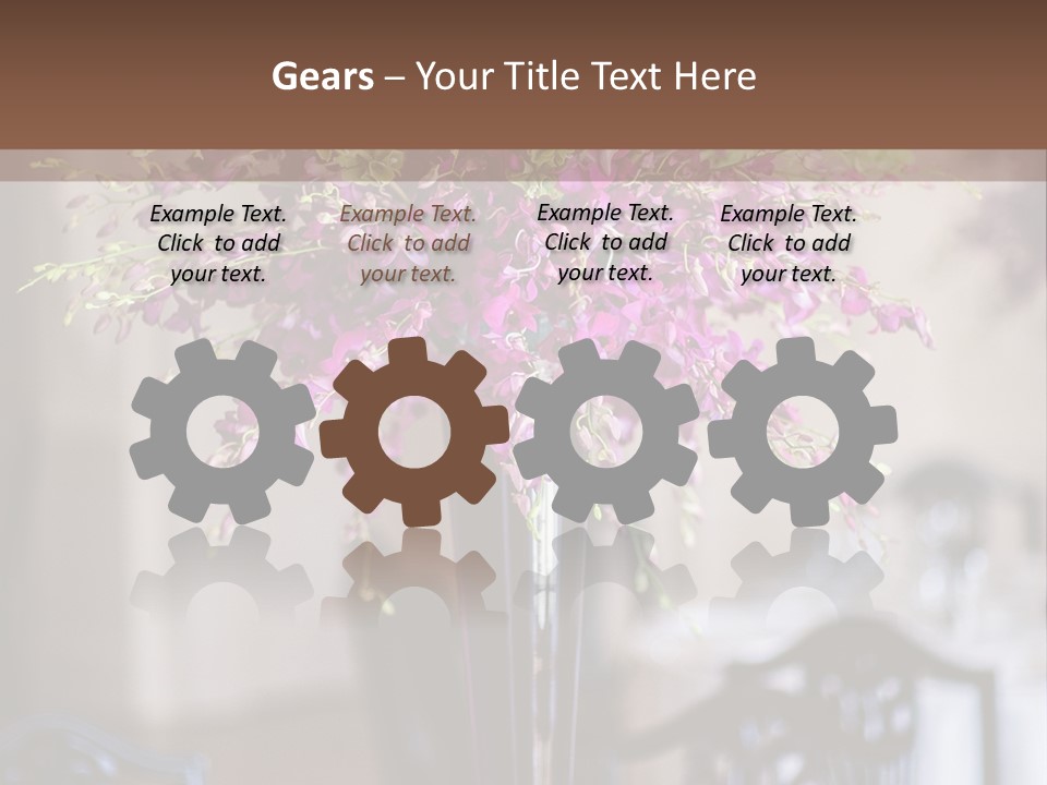 Elegant Floral Decoration PowerPoint Template