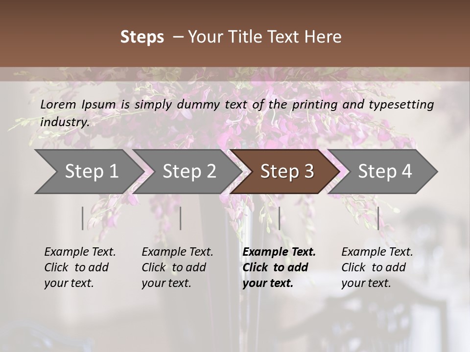 Elegant Floral Decoration PowerPoint Template