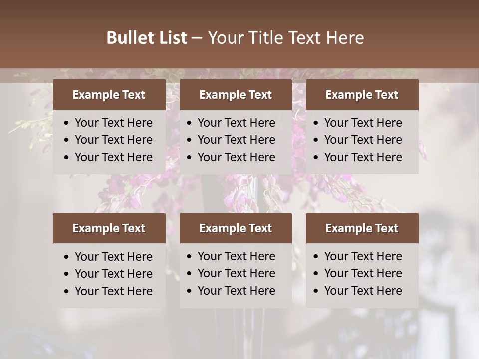 Elegant Floral Decoration PowerPoint Template