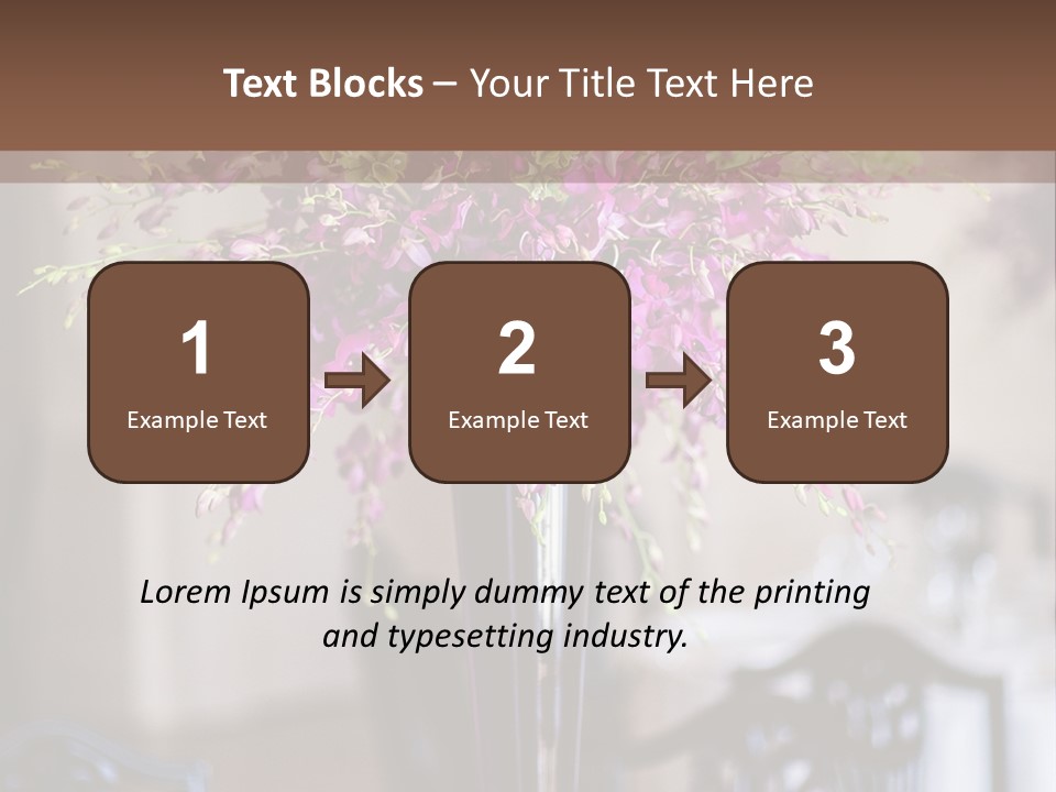 Elegant Floral Decoration PowerPoint Template