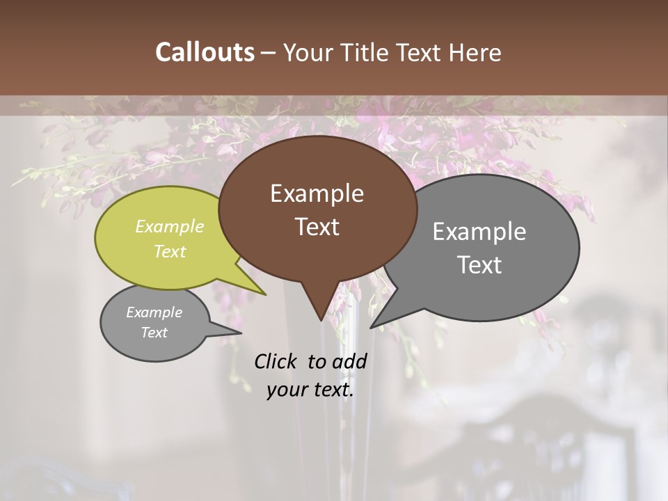 Elegant Floral Decoration PowerPoint Template