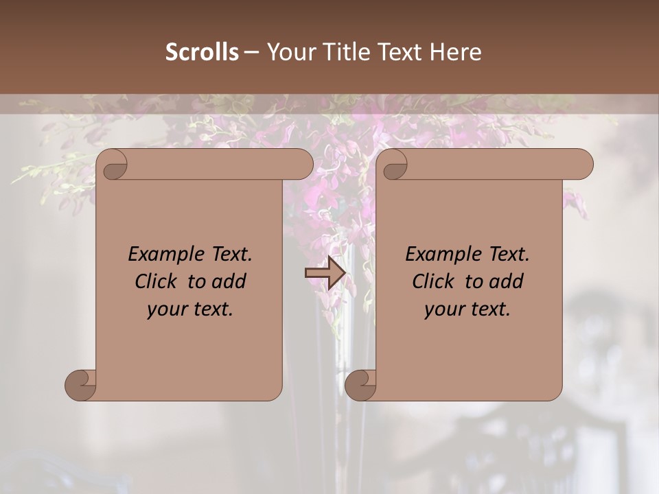 Elegant Floral Decoration PowerPoint Template