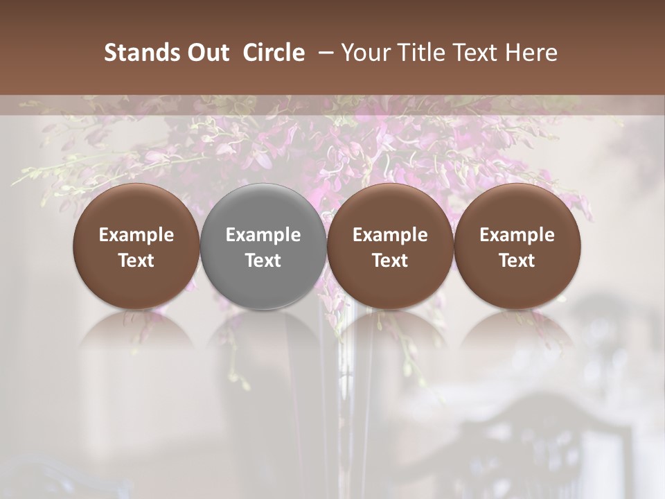 Elegant Floral Decoration PowerPoint Template