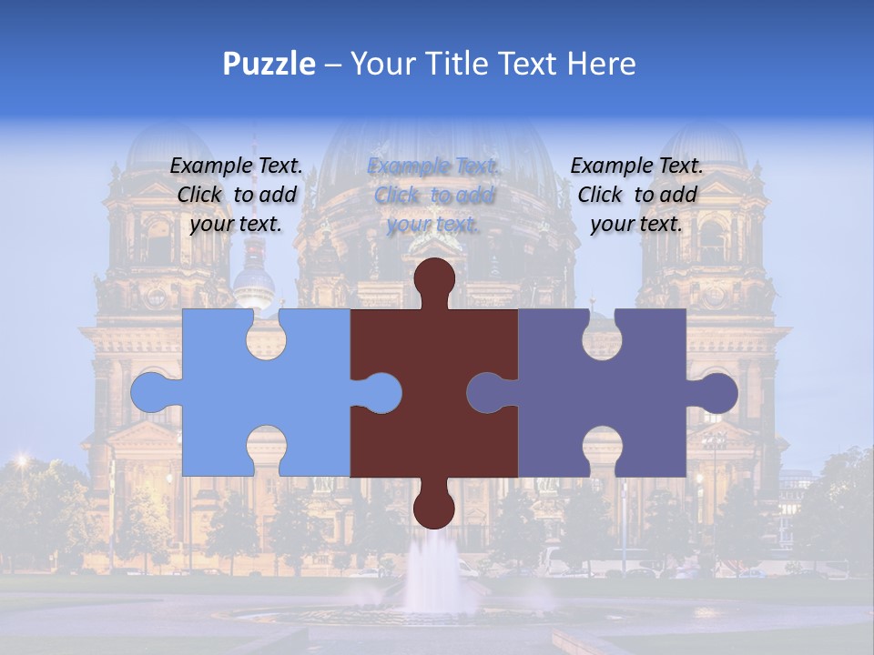 Tv Tower East Berlin Berliner Dom PowerPoint Template