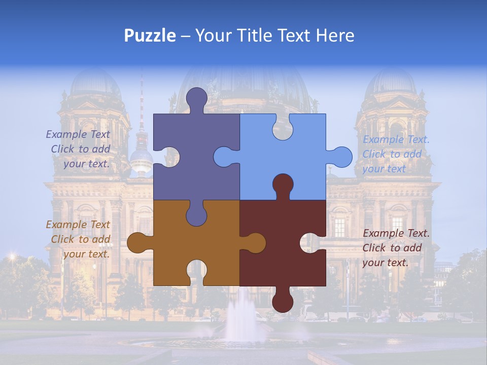 Tv Tower East Berlin Berliner Dom PowerPoint Template