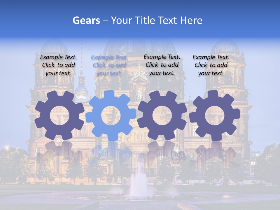 Tv Tower East Berlin Berliner Dom PowerPoint Template