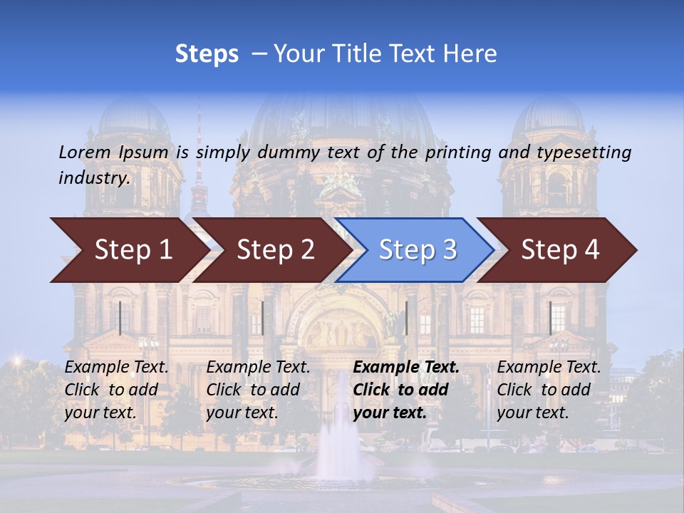 Tv Tower East Berlin Berliner Dom PowerPoint Template