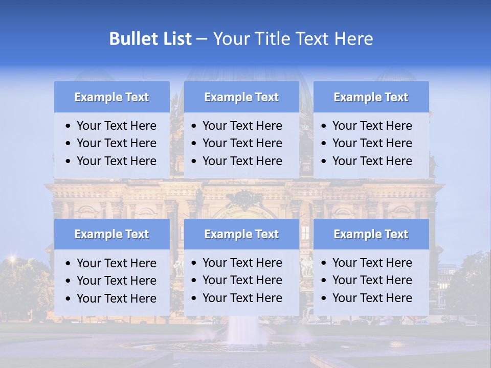 Tv Tower East Berlin Berliner Dom PowerPoint Template