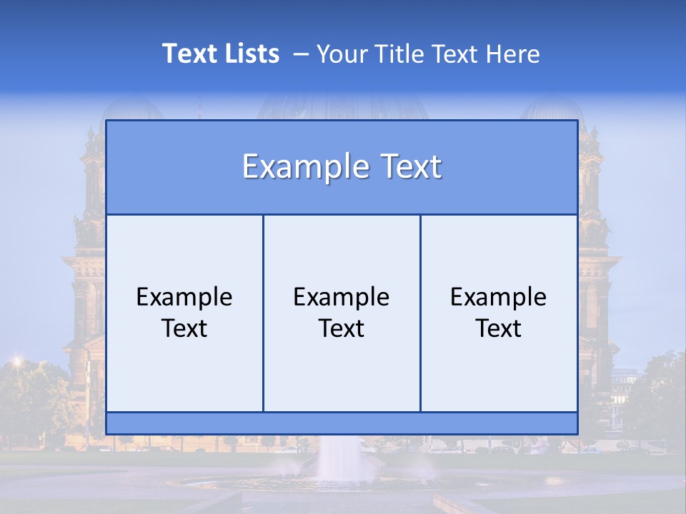 Tv Tower East Berlin Berliner Dom PowerPoint Template