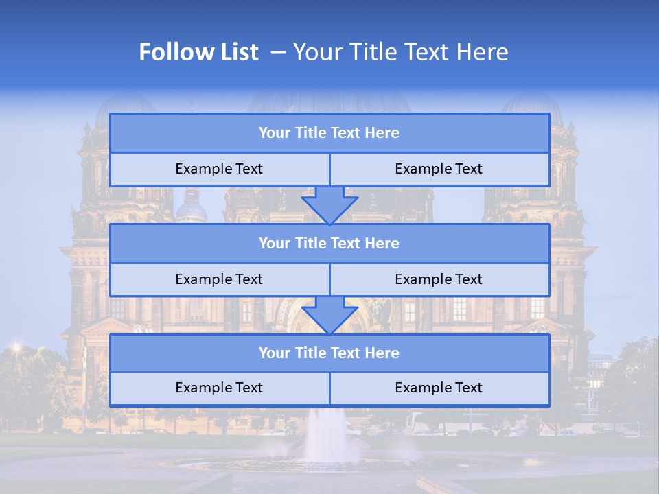 Tv Tower East Berlin Berliner Dom PowerPoint Template