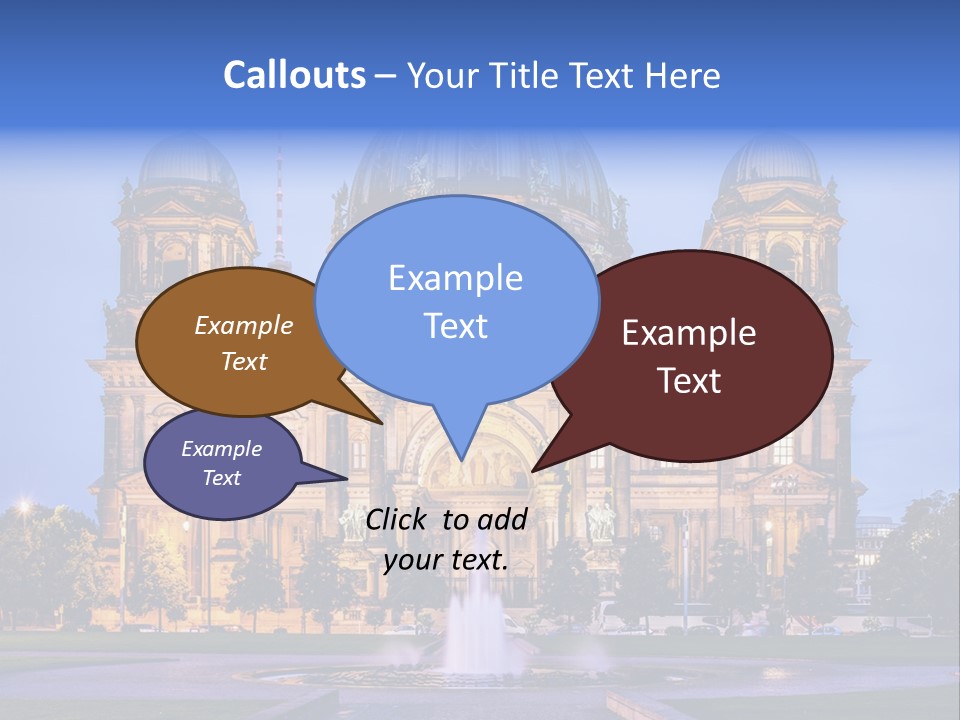 Tv Tower East Berlin Berliner Dom PowerPoint Template