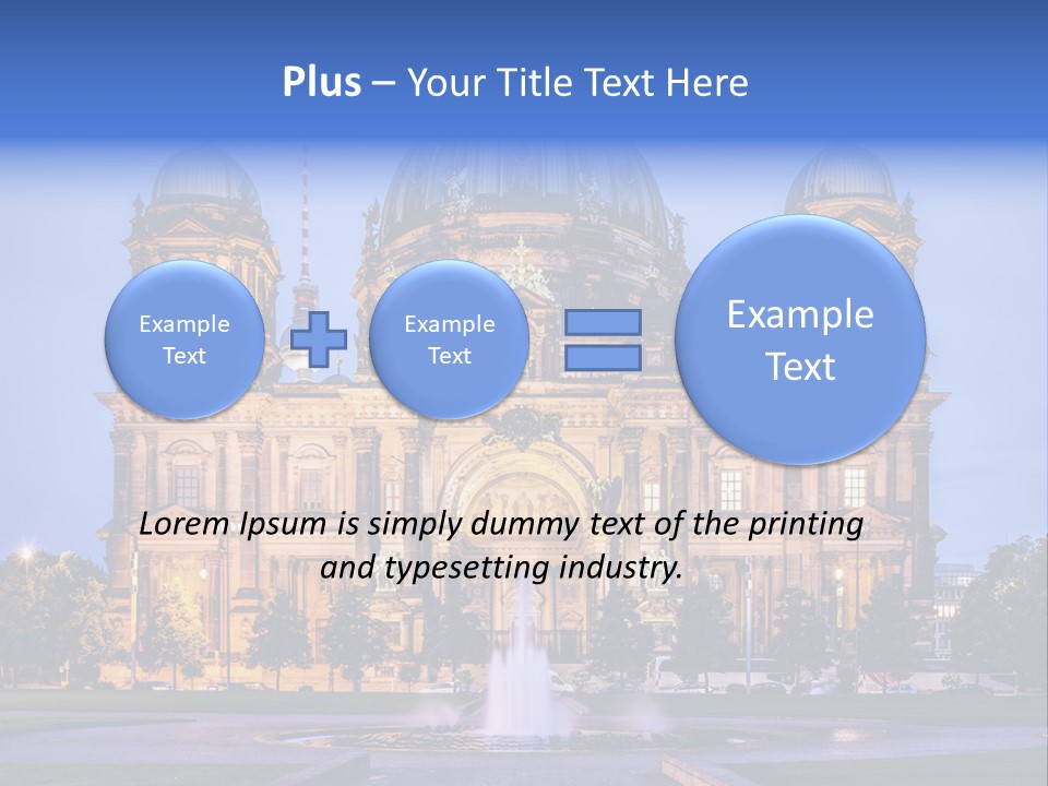 Tv Tower East Berlin Berliner Dom PowerPoint Template