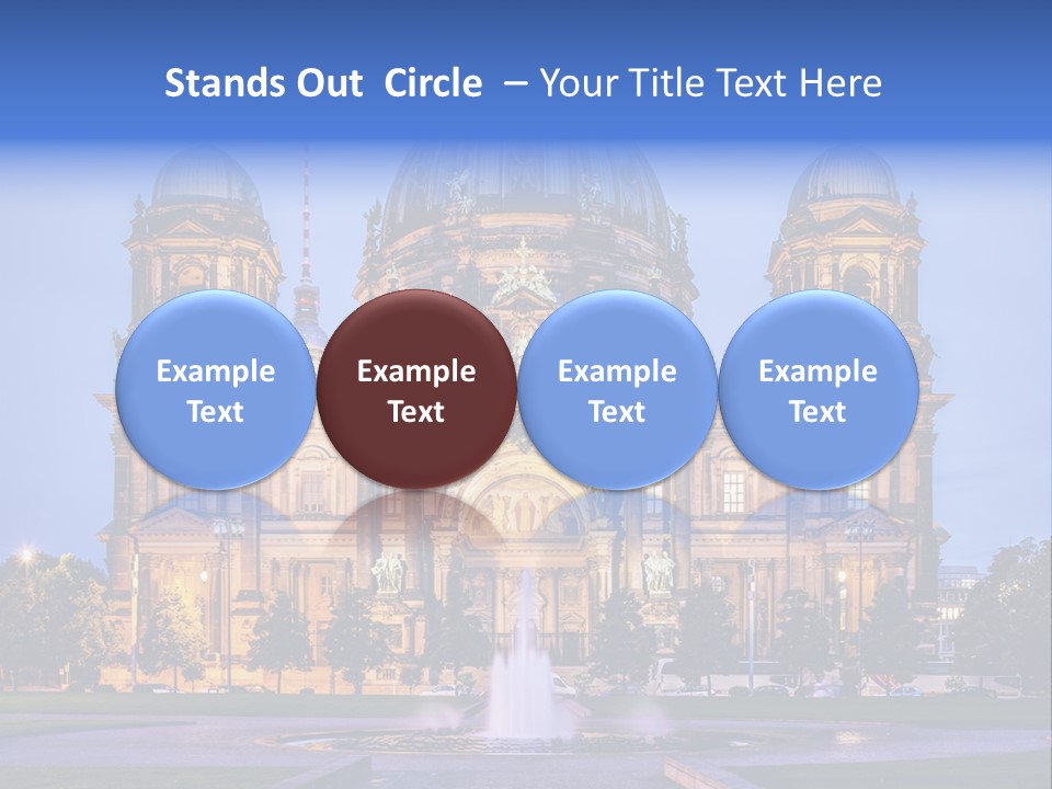 Tv Tower East Berlin Berliner Dom PowerPoint Template