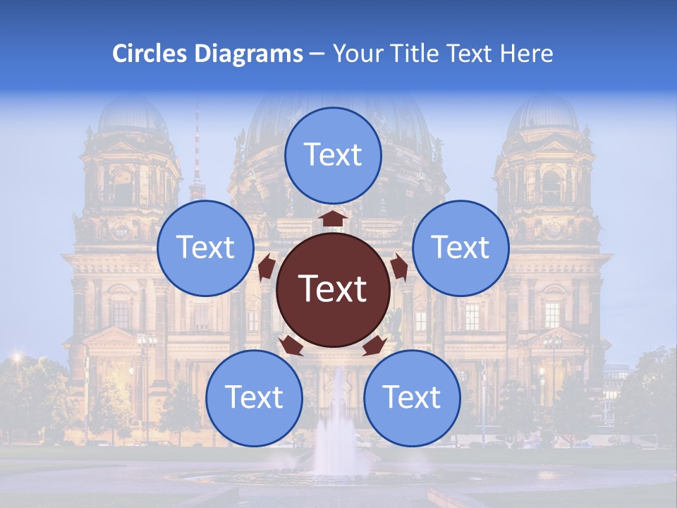 Tv Tower East Berlin Berliner Dom PowerPoint Template