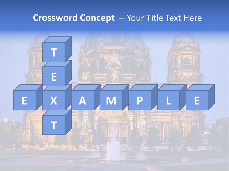 Tv Tower East Berlin Berliner Dom PowerPoint Template