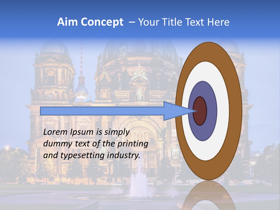 Tv Tower East Berlin Berliner Dom PowerPoint Template