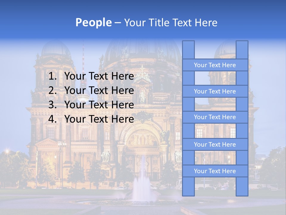 Tv Tower East Berlin Berliner Dom PowerPoint Template