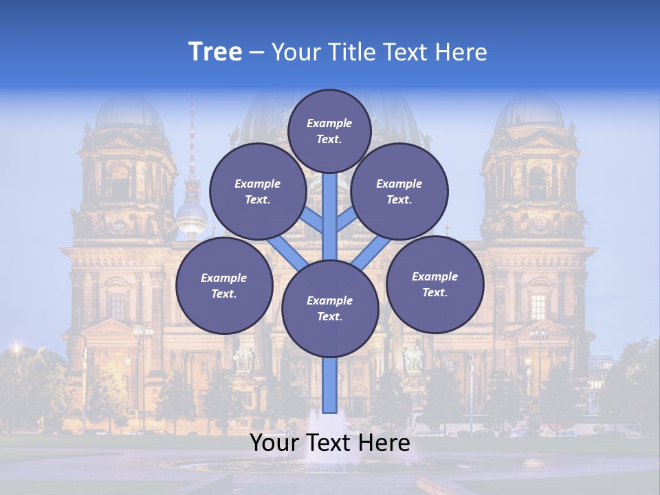Tv Tower East Berlin Berliner Dom PowerPoint Template