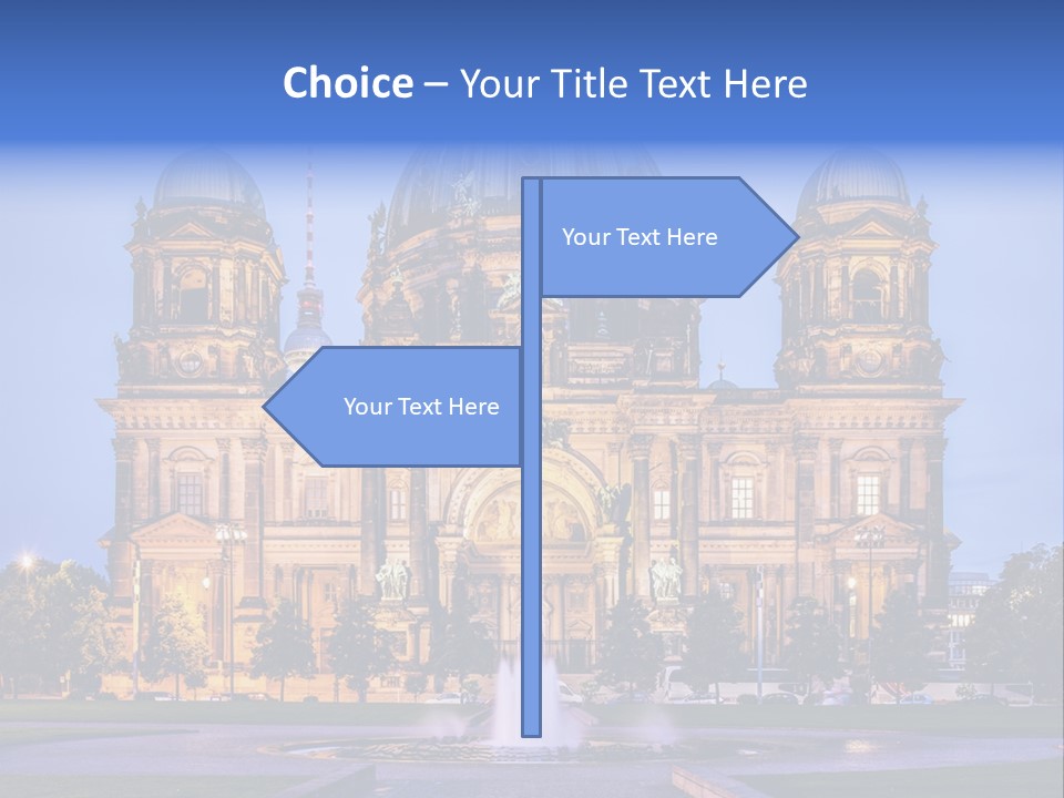 Tv Tower East Berlin Berliner Dom PowerPoint Template
