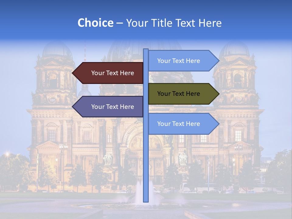 Tv Tower East Berlin Berliner Dom PowerPoint Template