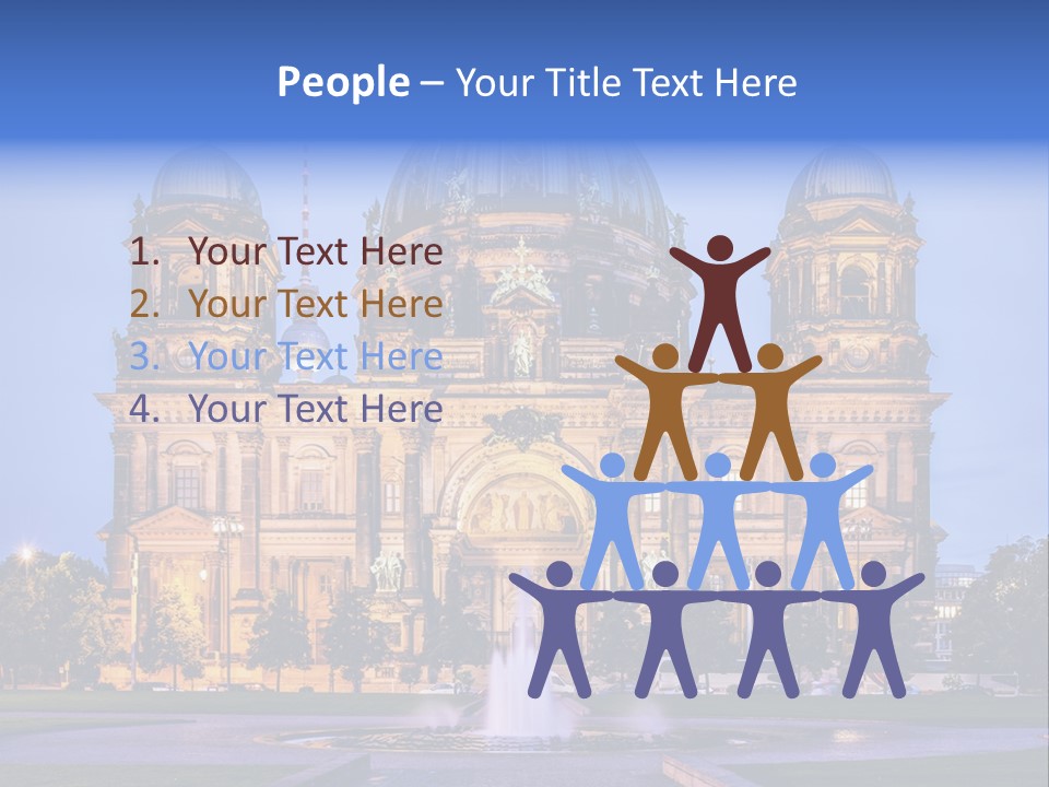 Tv Tower East Berlin Berliner Dom PowerPoint Template