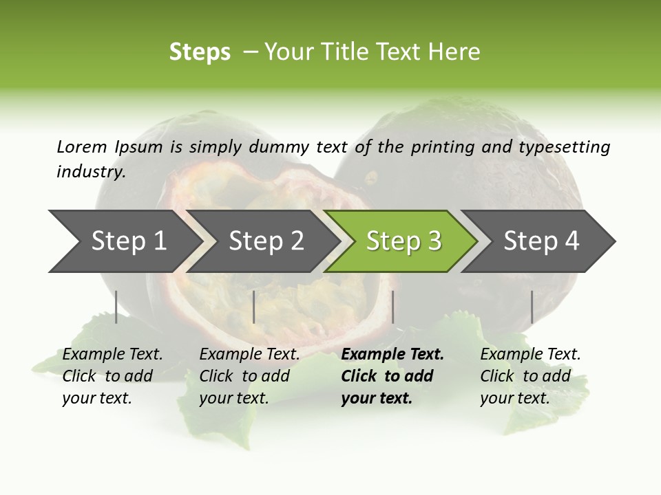 Healthy Purple Isolated PowerPoint Template