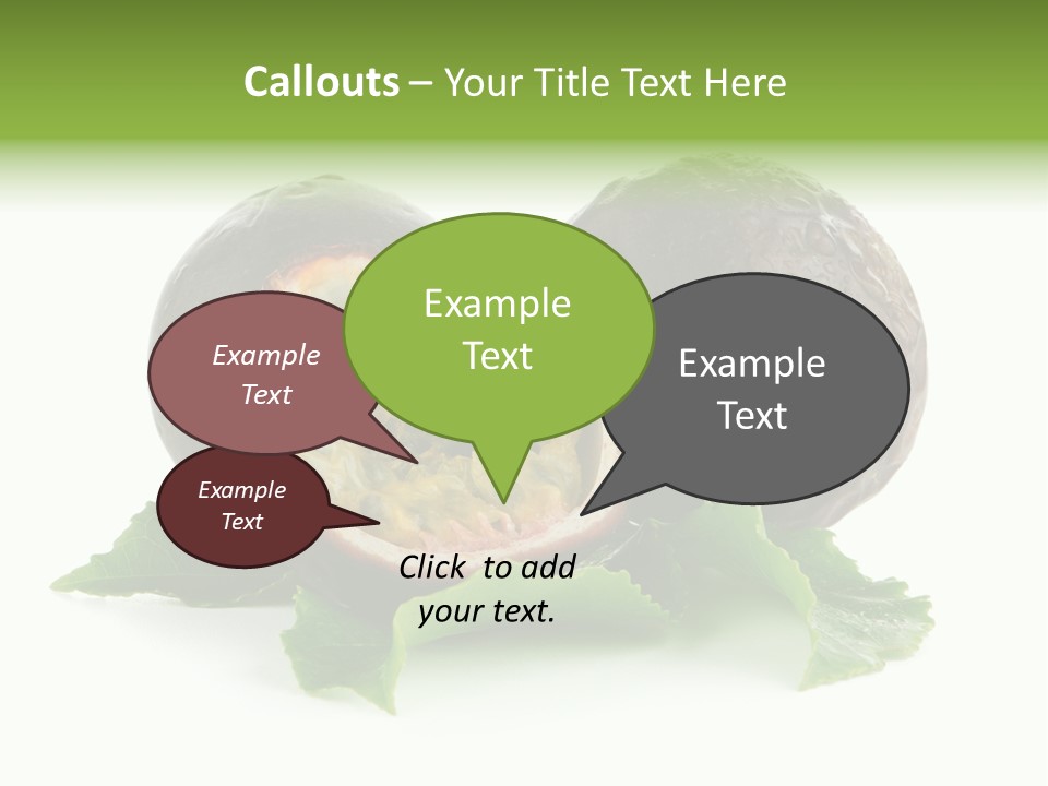 Healthy Purple Isolated PowerPoint Template