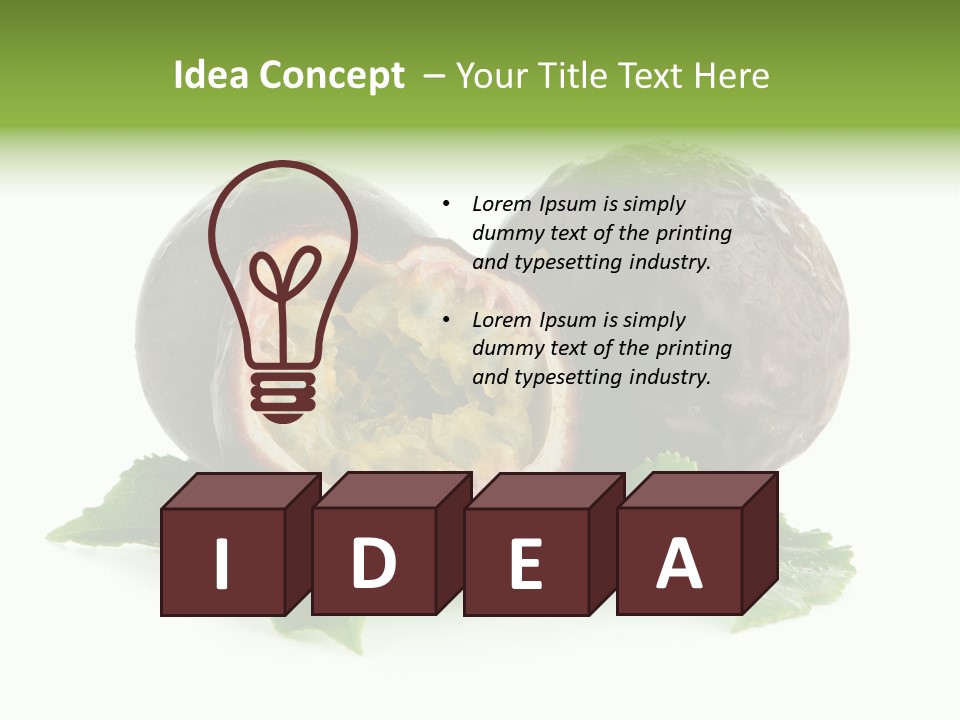 Healthy Purple Isolated PowerPoint Template