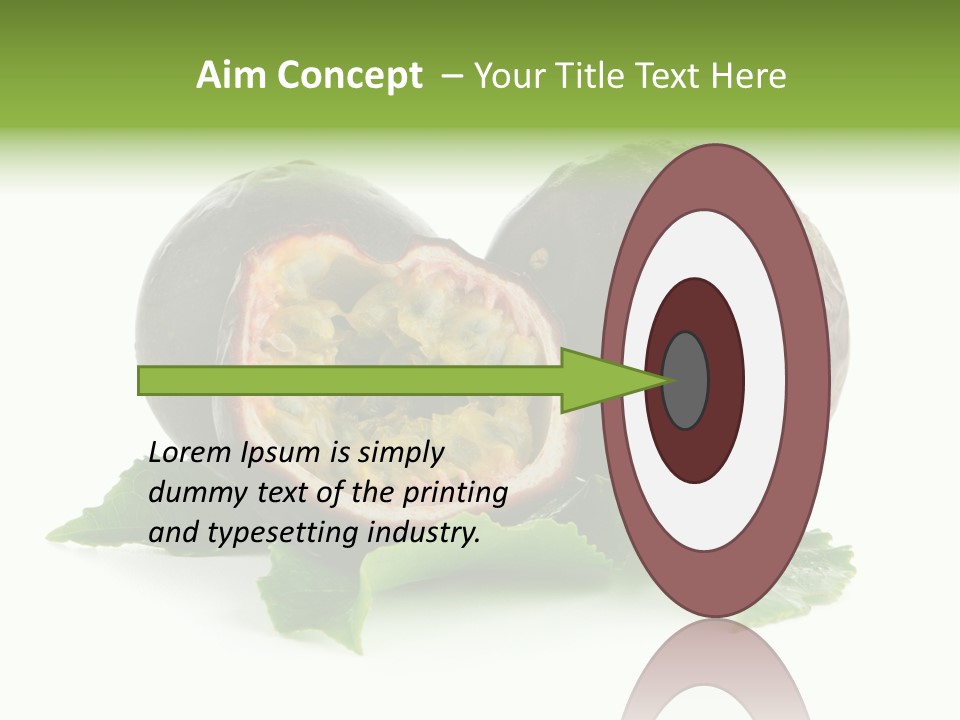 Healthy Purple Isolated PowerPoint Template