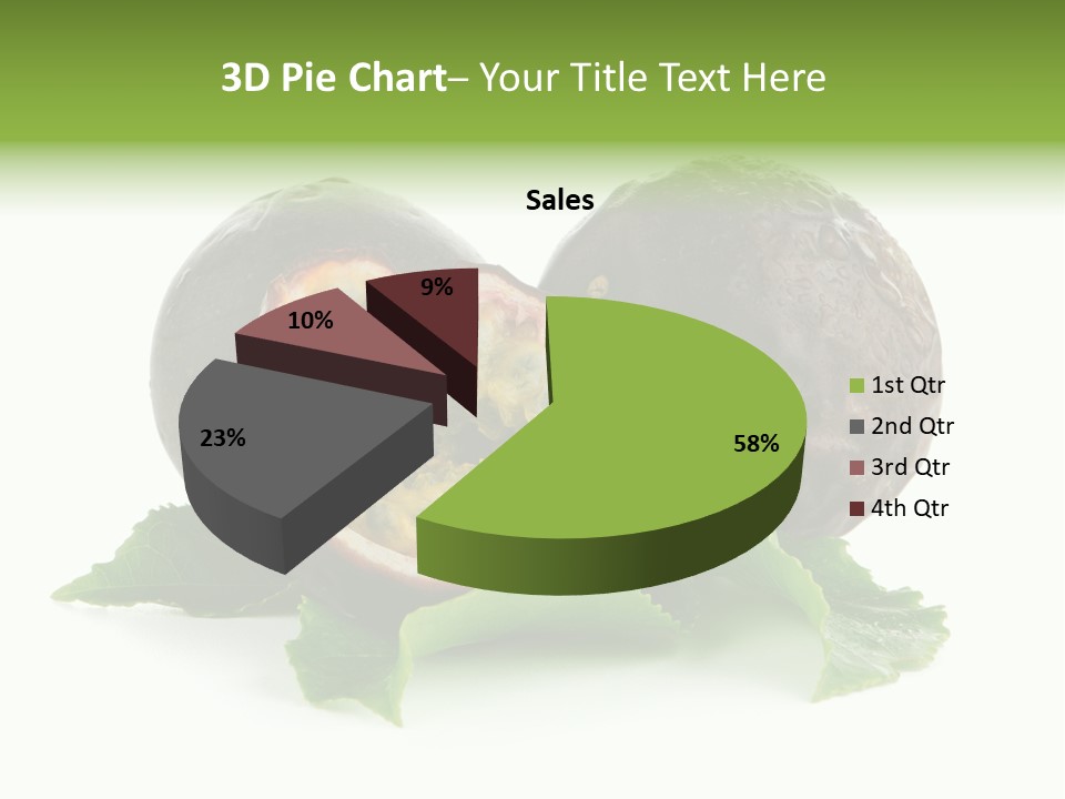 Healthy Purple Isolated PowerPoint Template
