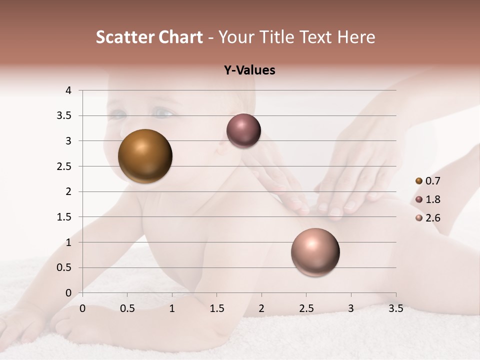 A Baby Is Being Massaged By A Woman PowerPoint Template