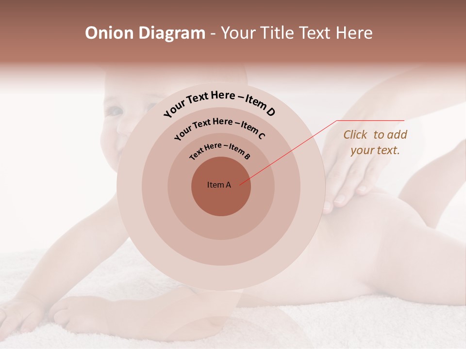 A Baby Is Being Massaged By A Woman PowerPoint Template