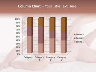 A Baby Is Being Massaged By A Woman PowerPoint Template