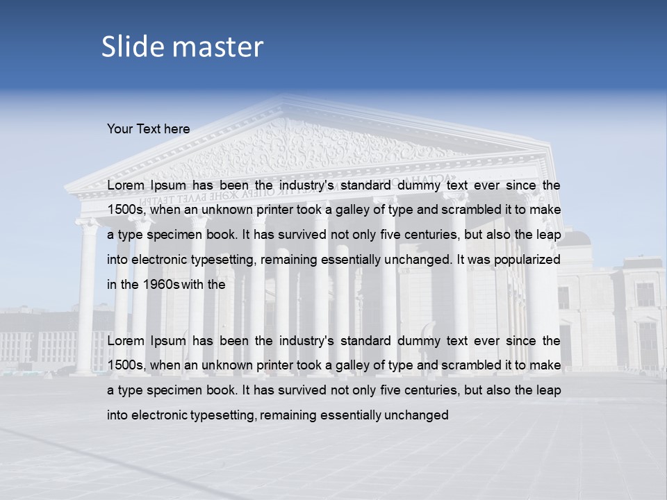 National Presidential Nazarbaev PowerPoint Template