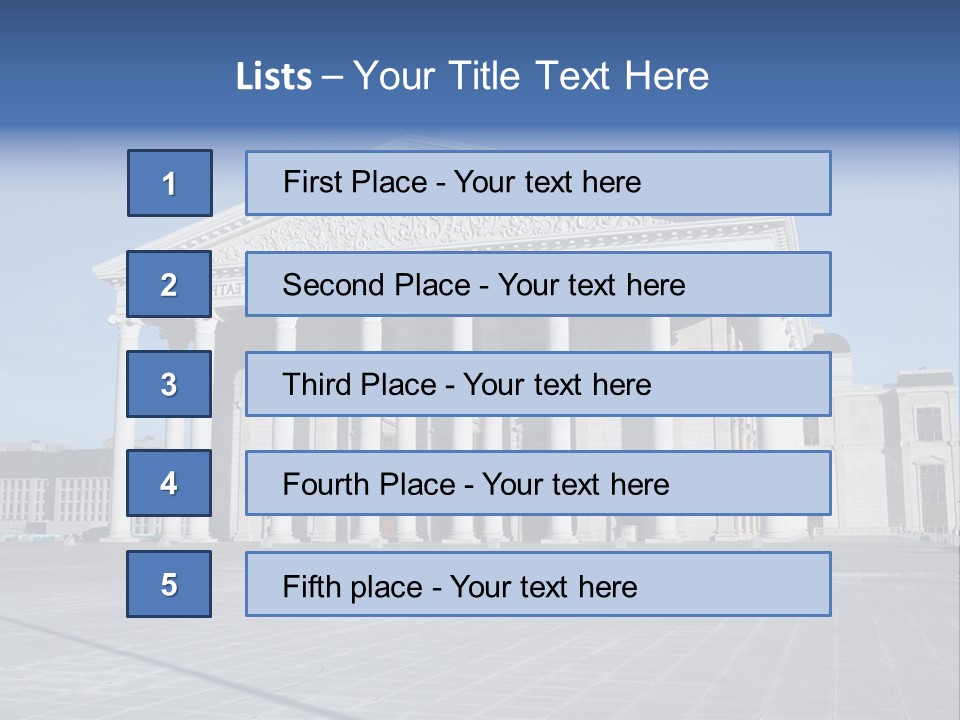 National Presidential Nazarbaev PowerPoint Template