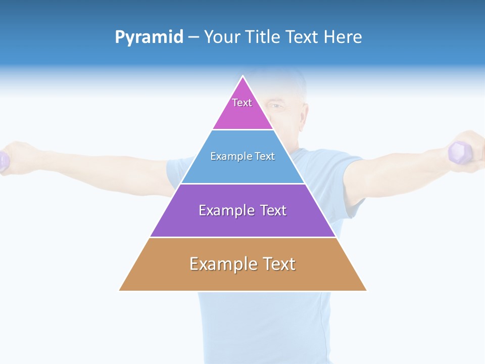 A Man Is Doing Exercises With Dumbbells PowerPoint Template