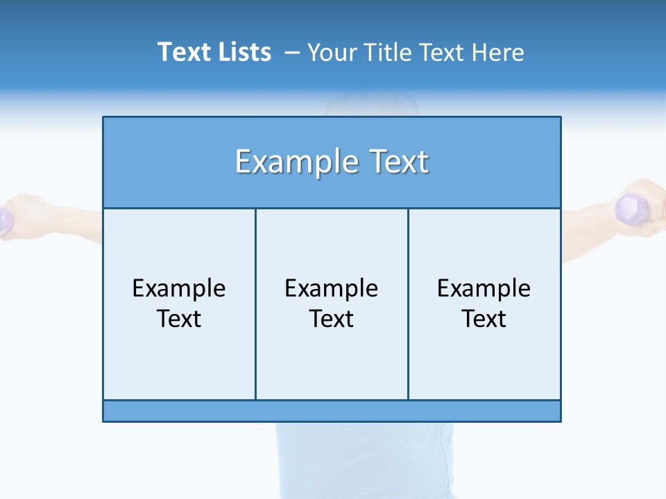 A Man Is Doing Exercises With Dumbbells PowerPoint Template