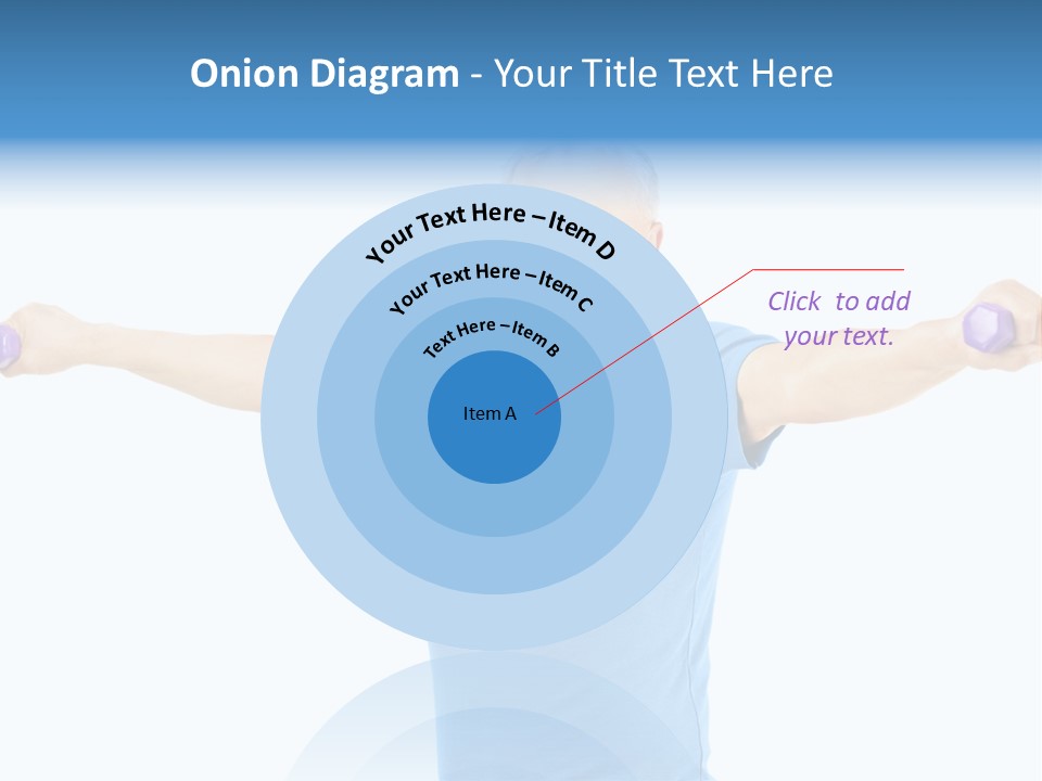 A Man Is Doing Exercises With Dumbbells PowerPoint Template