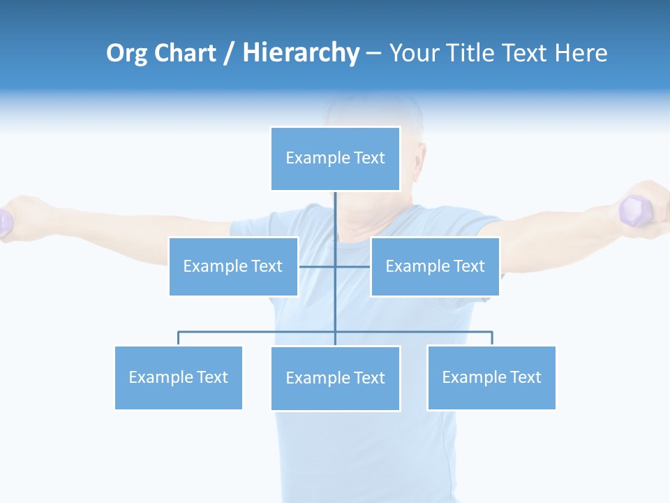 A Man Is Doing Exercises With Dumbbells PowerPoint Template