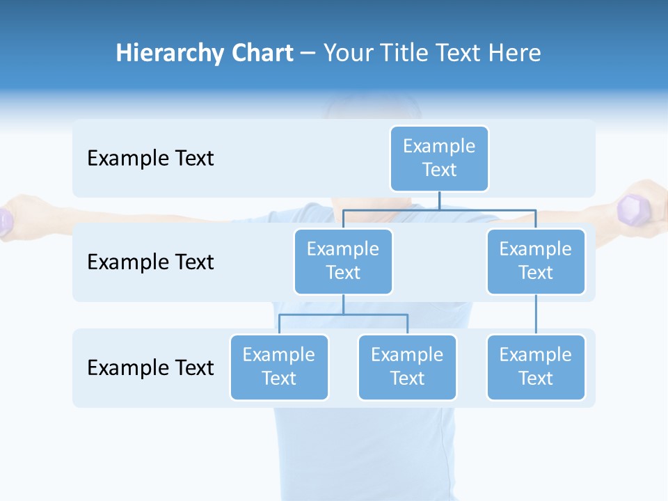 A Man Is Doing Exercises With Dumbbells PowerPoint Template