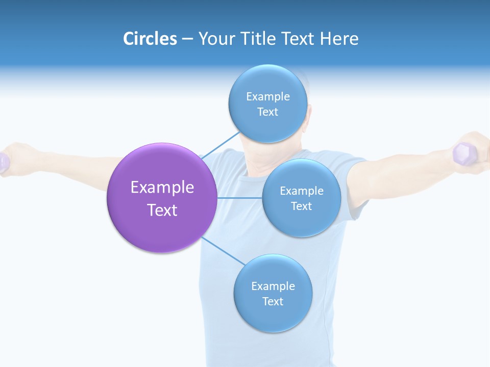 A Man Is Doing Exercises With Dumbbells PowerPoint Template