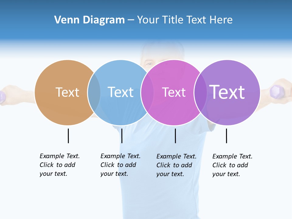A Man Is Doing Exercises With Dumbbells PowerPoint Template